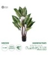 GloboStar® Artificial Garden RAINBOW TARO 20055 Τεχνητό Διακοσμητικό Φυτό Κολοκασία Υ140cm